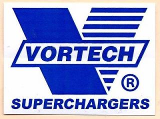 Vortech Superchargers Racing Decals Stickers 3 3/4 Inches Long Size