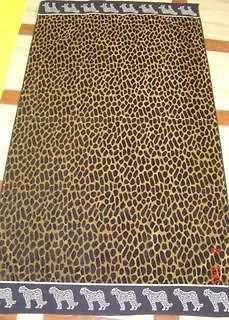 TERRY VELOUR BEACH LEOPARD CROSSBODY & TOWEL SET by ROOM IT UP NWT