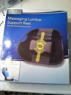 LUV 100 Massaging Lumbar Support Back Rest WITH adjustable pillow NICE