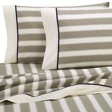 NEW Nautica Duxbery Stripe 100% Cotton Full Size Bed Bedding Sheet Set