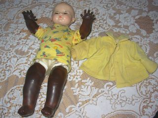 1940 Ideal Magic Skin Baby Doll ~ VGC ~ Sleep Eyes ~ Fast Insured
