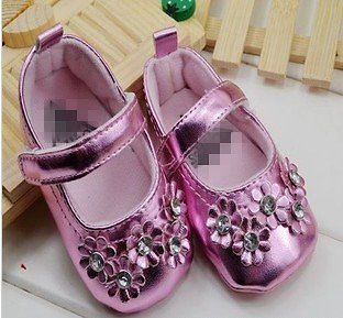 Baby Guess Pink Flower Baby Crib Shoes SO Cute 3 6 9 12 months 
