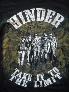 Great Concert T Shirt   HINDER 2009   size MEDIUM