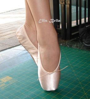 Ellis Bella Satin ballet pointe shoes.