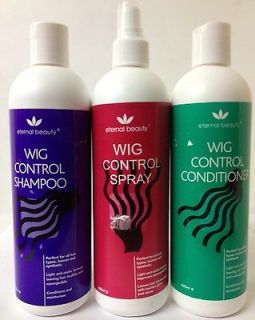 Wig Control Shampoo, Conditioner and Spray for Human And Synthetic Wig