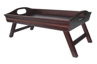 New Sedona Curved Side Bed Tray w/ Foldable Legs & Large Handles