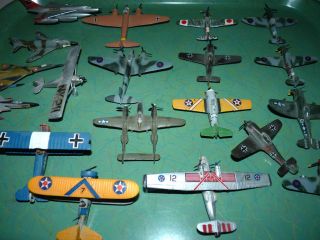 Vtg Bachmann Mini Planes WWII US Airplanes Fighter Bomber German