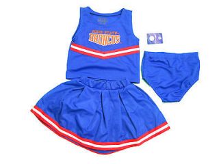 BOISE STATE BRONCOS 3 PIECE INFANT CHEERLEADER OUTFIT NEW