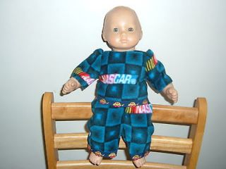 Doll clothes fit American Girl Bitty Baby by gma4458 Nascar Pjs Fleece