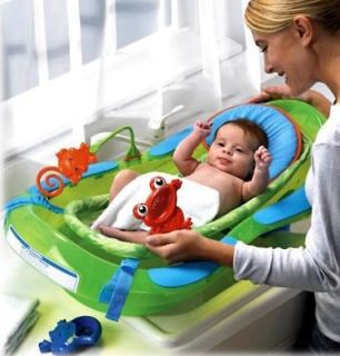 Fisher Price Rainforest Bath Center Baby Bath Tub Infant to Toddler