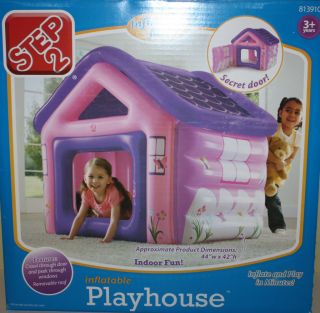 Step2 Adventure Inflatable Fort Pink Purple Structure 44W X 42 H NIB