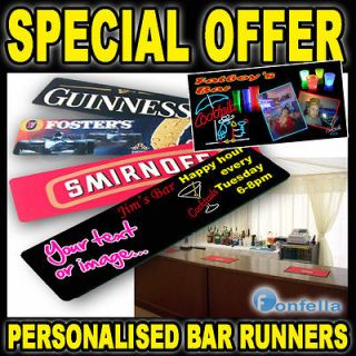 Pub / Venue / Bar Runners   Personalised Custom   Full Colour Picture