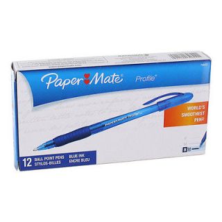 Paper Mate Profile Blue Ink Ballpoint Pens   Bold Point 1.4 mm, Blue