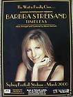 Barbra Streisand Back Brooklyn NEWSPAPER CONCERT POSTER CLIPPING