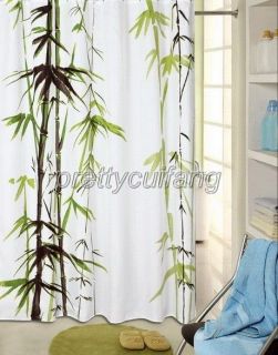 bamboo fabric shower curtain