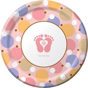 Tiny Toes   Pink Baby Shower Party Supplies, Decorations, Tableware