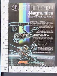Magnumlite Graphite Fishing Rod Bantam 2000 Reel magazine Ad 86
