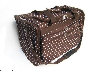 Brown Dots travel Carry on Duffle Bag Large Luggage 22