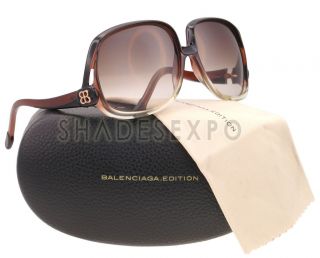 NEW Balenciaga Sunglasses BAL 0141/S BROWN DCCJD BAL0141 61MM