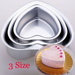 3D Heart Cake Pan Chocolate Baking Muffin Mold Decorating Kitchen Tool