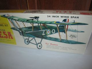 Guillows Balsa Wood Bi Plane Kit WW 1 British S.E.5A Model Aircraft