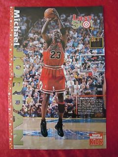 Michael Jordan Last Shot SI For Kids Poster Basketball