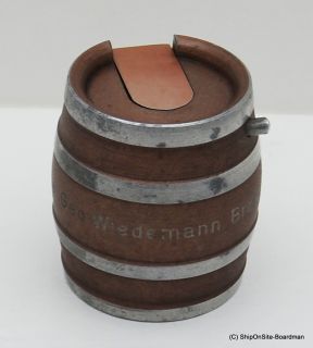 Rare Vintage Baier Germany Ges Gesch Geo. Wiedemann Brewing Co. Barrel