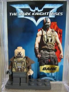 Lego Minifig Batman Dark knight Bane Movie  Custom Minifigure Fre e