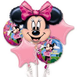 Mickey Minnie Mouse Helicopter Happy Birthday Baby Shower Balloon Jet