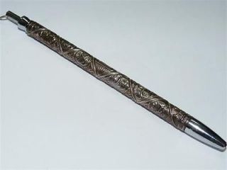 Sterling Silver Repousse Rolex Ballpoint Pen 12 Tribes of Israel