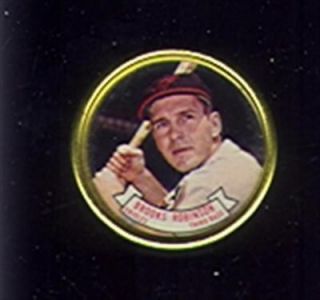 1964 Topps Coin #18 Brooks Robinson Baltimore Orioles VG (Sku 23990)
