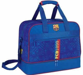 OFFICIAL FC BARCELONA 1899 SPORTS BAG WITH SHOE BOOT POCKET SCHOOL NEW