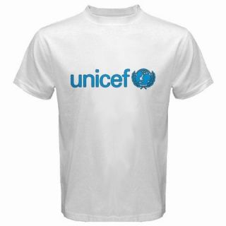 NEW UNICEF UNITED NATION LOGO VINTAGE White Mens T Shirt S to 3XL