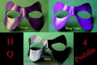 Harley Quinn Arkham Asylum Costume Leather Mask   MOST Authentic