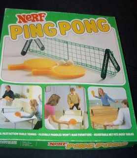 PING PONG Parker Brothers Table Tennis Plastic Paddle Toy Ball Set