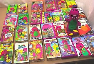 lot of 22 Barney purple dinosaur 4 various and 10 Barney Plush Toy