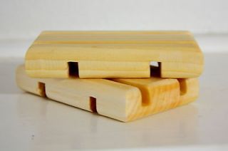 Soap Dish, set of 10 solid pine kitchen and shower soap trays BULK