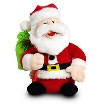 Santa Claus Singing Holly Jolly Christmas Song Plush Toy Cuddle Barn