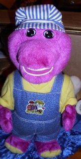 the Purple Dinosaur Conductor Singing/Talking fun Train Barney toy