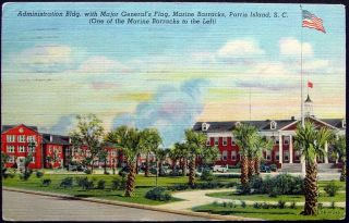 Administrative Building, Marine Barracks at Parris Island, SC   1945