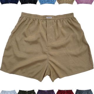 NEW Thai Silk Boxer Shorts 1,3 or 5 pcs/Size S M L XL/Mens Underwear