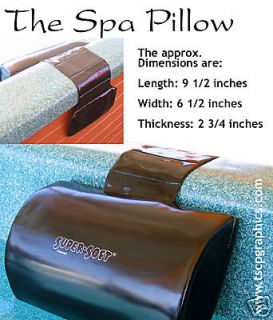 BLACK Spa SOFT Pillow Hot Tub Pillows USA48 FREE SHIP