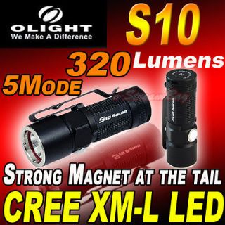 Olight S10 Baton Cree XM L LED 320 lumens w/5mode (USE CR123A) Mini