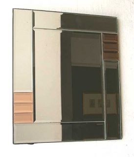 SMALL ART DECO STYLE WALL/TABLE MIRROR