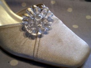 SHOE CLIPS * Wedding Evening Clear Beaded MOLLY