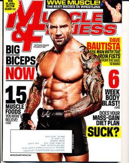 Muscle Fitness 11 2012 Dave Bautista WWE Muscle Wrestling Biceps