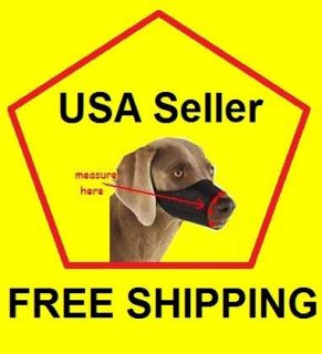 DOG MUZZLE ANY ALL SIZE X SMALL, MEDIUM to X LARGE NEW