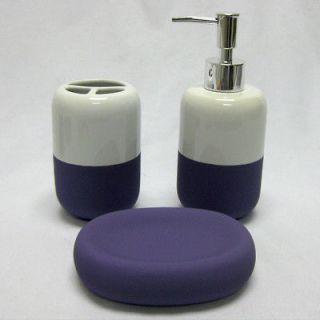 purple bathroom accessories