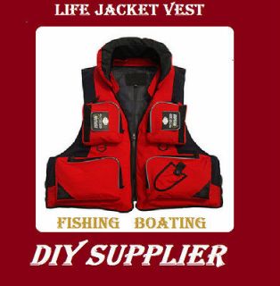 Rock Fishing Survival Suit/Multi pocket Life jacket Vest Boating water