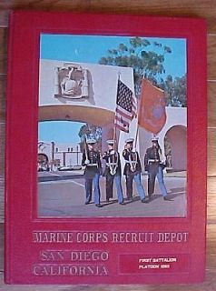 1974 Marine Corps Yearbook San Diego CA Plat 1050